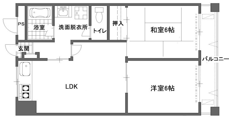 大阪府大阪市西成区千本南２丁目 間取り