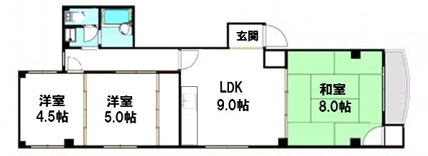 ライフ遠里小野 間取り