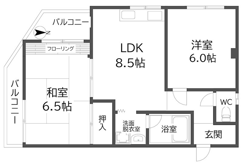 ハイツ山本 間取り