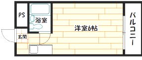 アーバンシティ岸里PART1 間取り