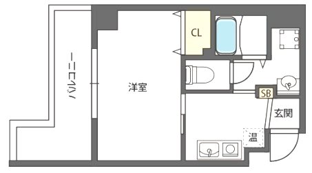 MiYo87天下茶屋 間取り