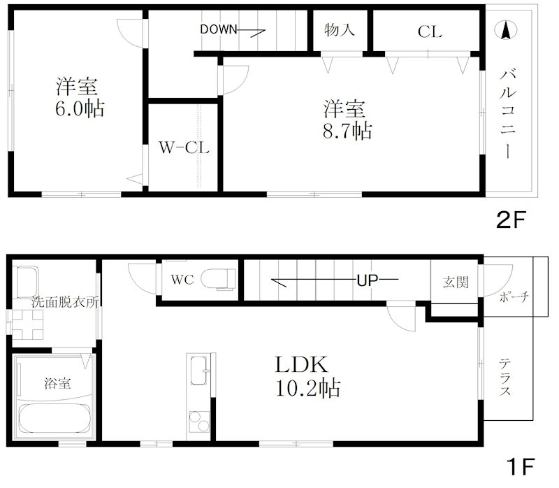 テラス北加賀屋  間取り