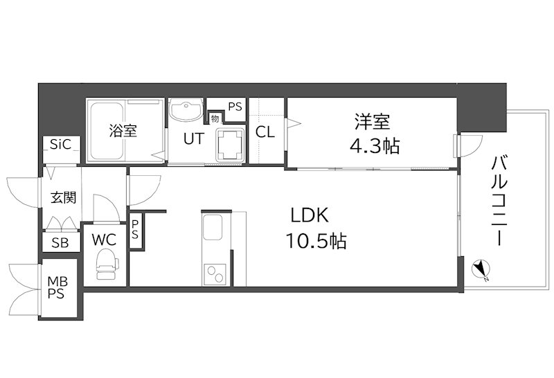 サザンネスト住ノ江駅前 間取り