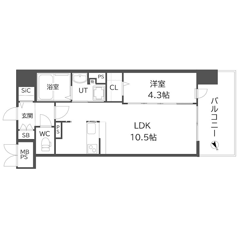 サザンネスト住ノ江駅前 間取り