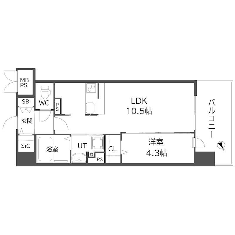 サザンネスト住ノ江駅前 間取り