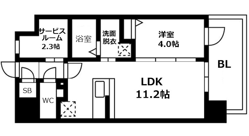大阪府大阪市西成区岸里３丁目 間取り