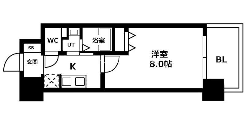 大阪府大阪市西成区岸里３丁目 間取り