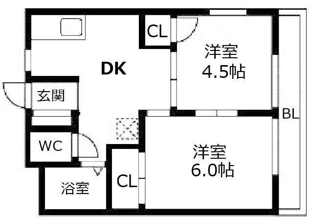 大阪府大阪市西成区南津守７丁目 間取り