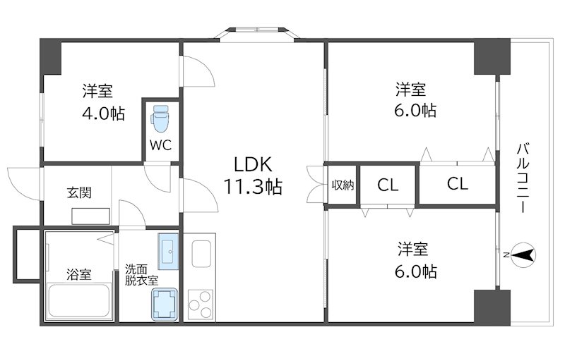 メゾンAメッツ 間取り