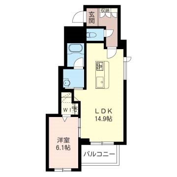 アミーリラ 301号室 間取り