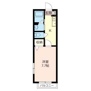 アクアクオリア 203号室 間取り