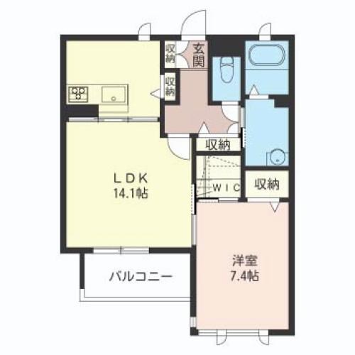 Aria-casta 303号室 間取り
