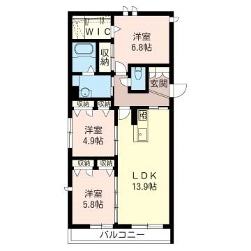 Y's　Three 103号室 間取り