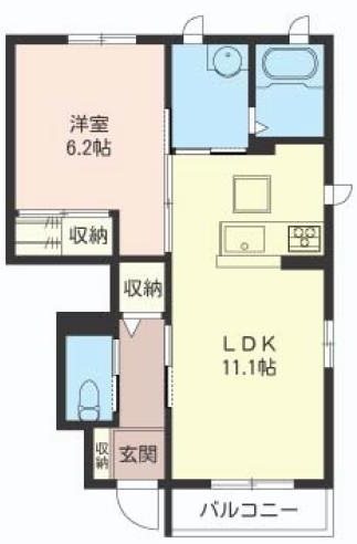 フォレストスクエア 103号室 間取り