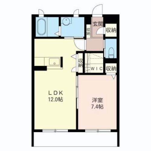 メゾンスリジエ 201号室 間取り