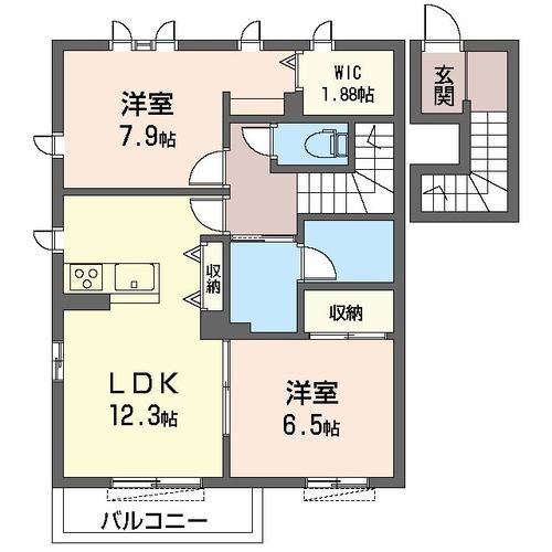 フォンターナ六番館 201号室 間取り