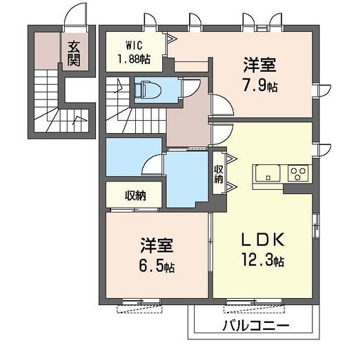 フォンターナ六番館 202号室 間取り