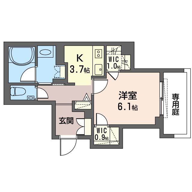 Wa・rau 101号室 間取り