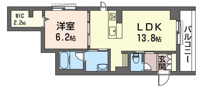 ハイムイースト 101号室 間取り