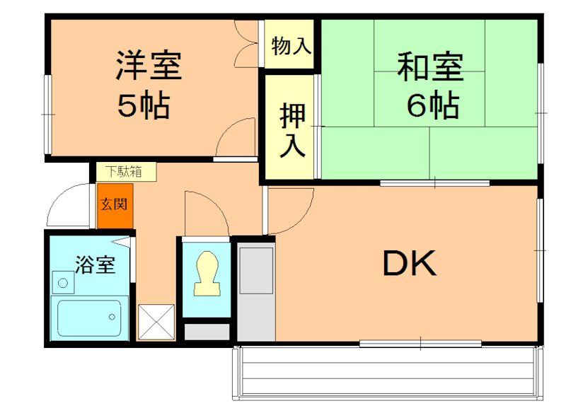 フェリース別所沼公園【別所沼公園まで徒歩１分と住環境良好♪】  間取り図