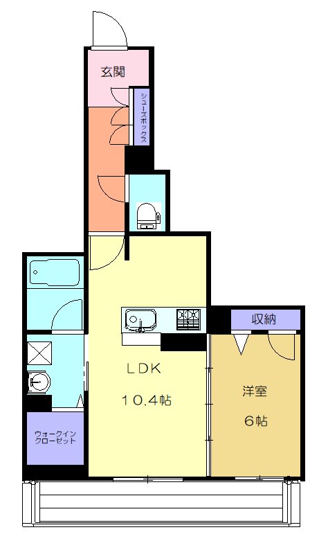 Rapport(ラポール） 202号室 間取り