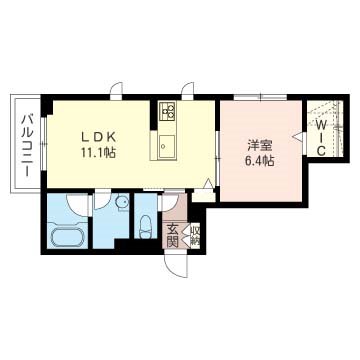 シモン　ミソノ 301号室 間取り