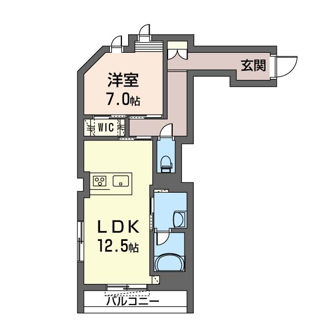 イーハトーブ美園 301号室 間取り