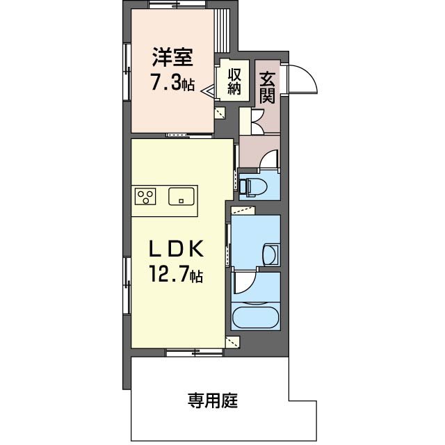 イーハトーブ浦和 103号室 間取り