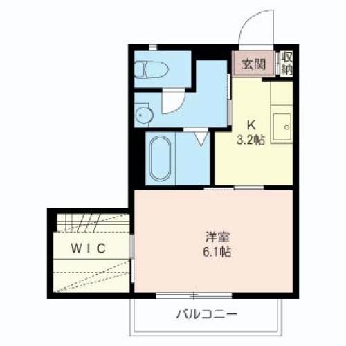 ソレアード 101号室 間取り