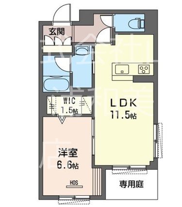 フロイデ 101号室 間取り