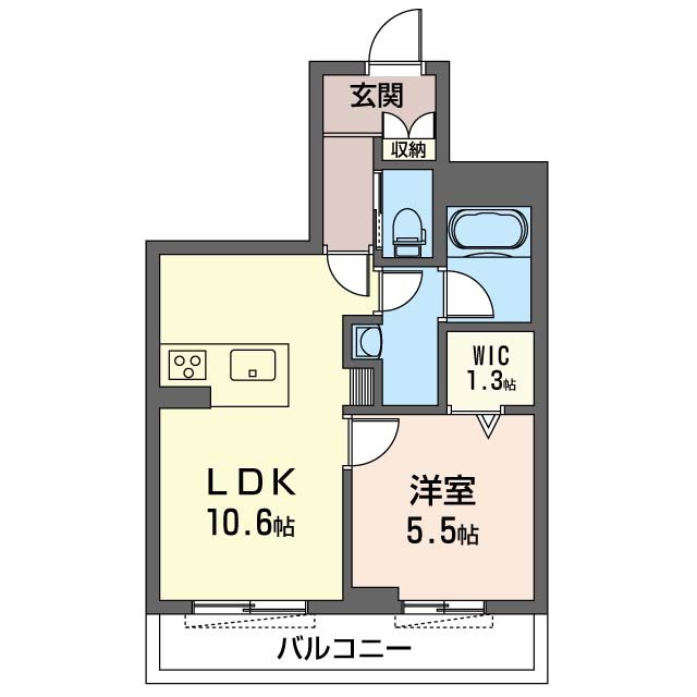 エミネンスゲン 302号室 間取り