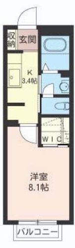 シャーメゾン川口 202号室 間取り