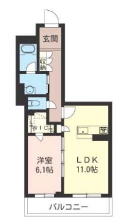プルースⅡ   302号室 間取り
