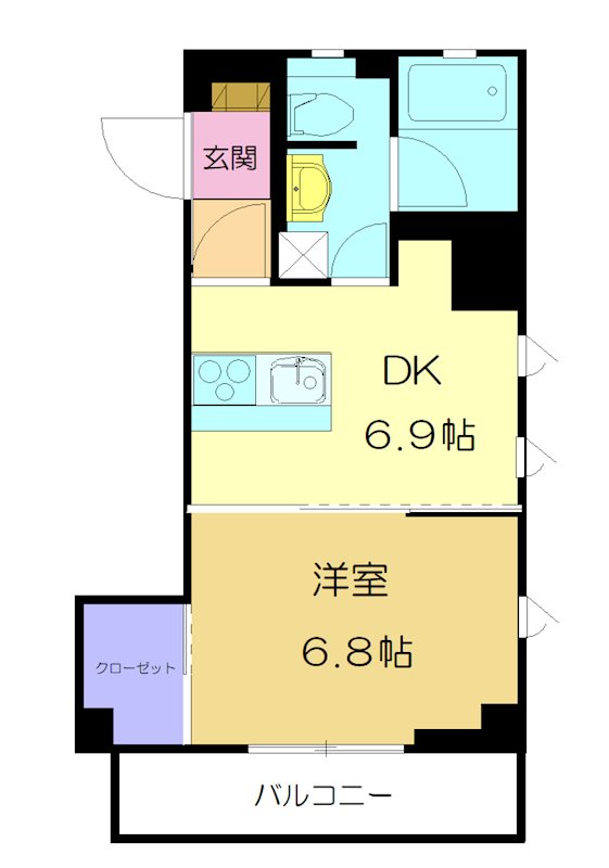 モンターナ南浦和 402号室 間取り