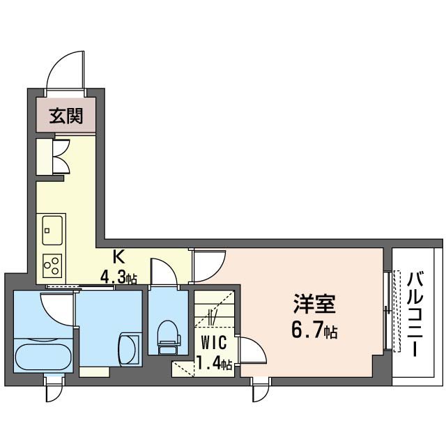 メゾン　ド　ソレイユ 303号室 間取り