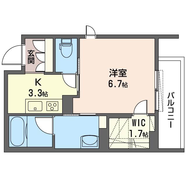 メゾン　ド　ソレイユ 304号室 間取り