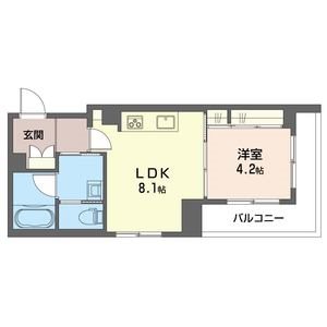 雪月花 202号室 間取り