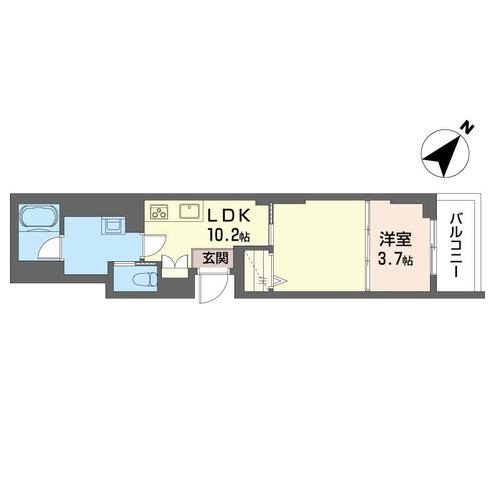 コンフォーザ南浦和 102号室 間取り