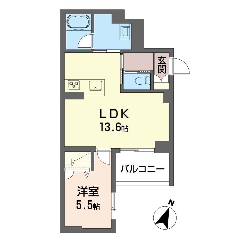 コンフォーザ南浦和 303号室 間取り