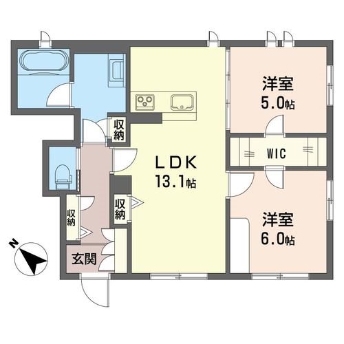 ディーブリーズ 103号室 間取り