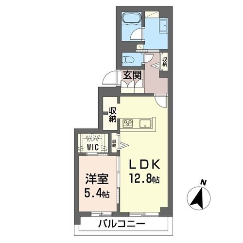 レフィシア文蔵 304号室 間取り