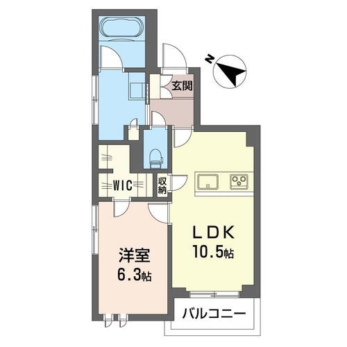 ウィズプラス東川口 207号室 間取り