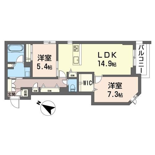 ウィズプラス東川口 302号室 間取り