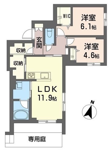 プロテア 101号室 間取り