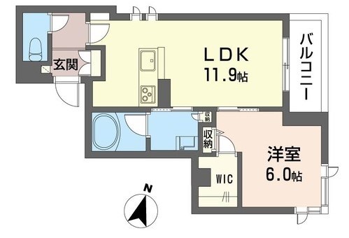 プロテア 203号室 間取り