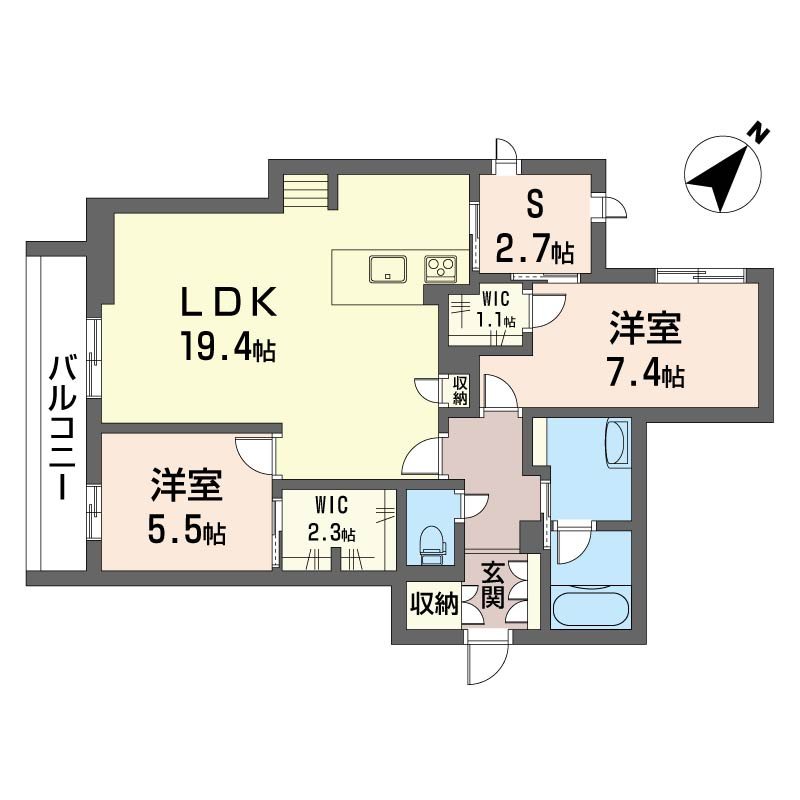 ザ　ファースト 206号室 間取り