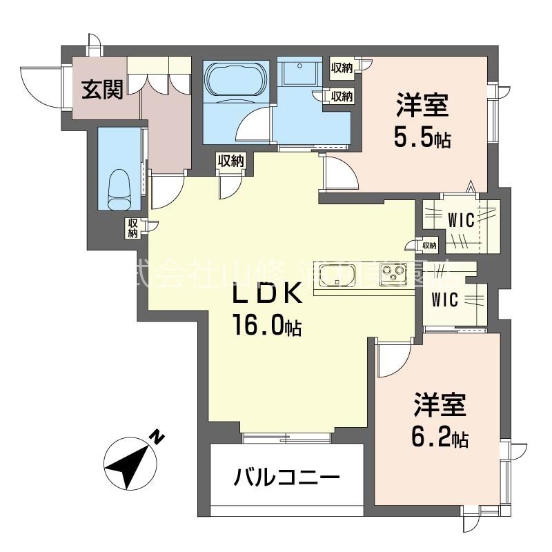 ソルシエール・エスト 201号室 間取り