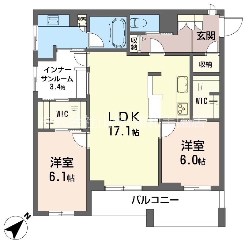 ソルシエール・エスト 303号室 間取り