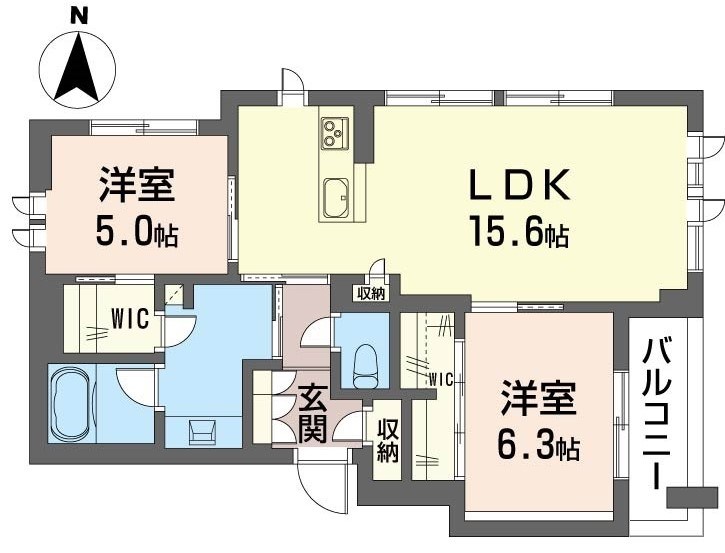 桜ヒルズ 202号室 間取り