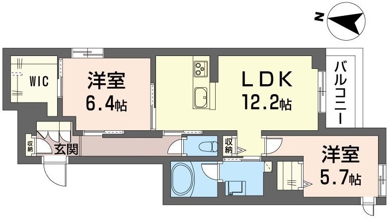 シャーメゾン55-1浦和 201号室 間取り